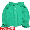 【デニム&ダンガリー DENIM DUNGAREE デニムダンガリー DD 子供服 親子 】 セール 【70%OFF】 シーチングフンワリカラーブラウス 58D...