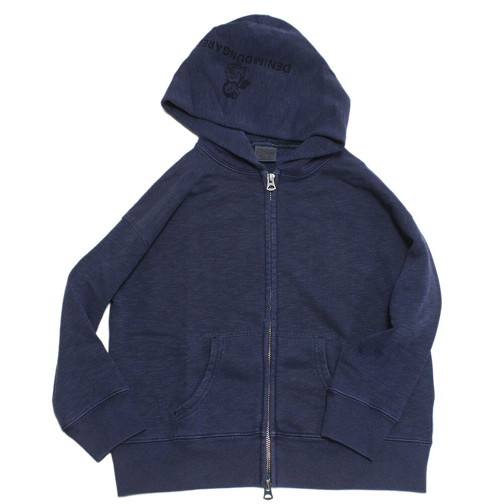【デニム＆ダンガリー DENIM DUNGAREE デニムダンガリー DD 子供服 親子 】 ウラケ PENNIE ジップアッ..