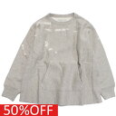 【子供服 親子 ゴートゥーハリウッド GO TO HOLLYWOOD 】 セール 【50%OFF】 あす楽 ウラキモウ ボロボロ スウェット 3GRグレー