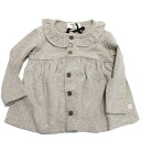 【1+in the family ワンモアインザファミリー ベビー服】 ORLINAフリルカーディガン オートミール(OTM)