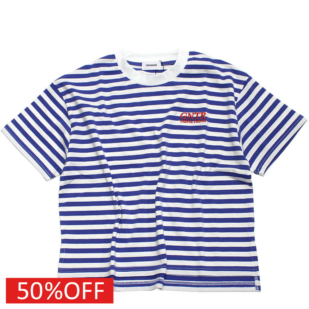 T-Shirts （Half Sleeves） - 【子供服 ジュニア 親子 GENERATOR ジェネレーター】 セール 【50%OFF】 ボーダー Tシャツ ブルー(BL)