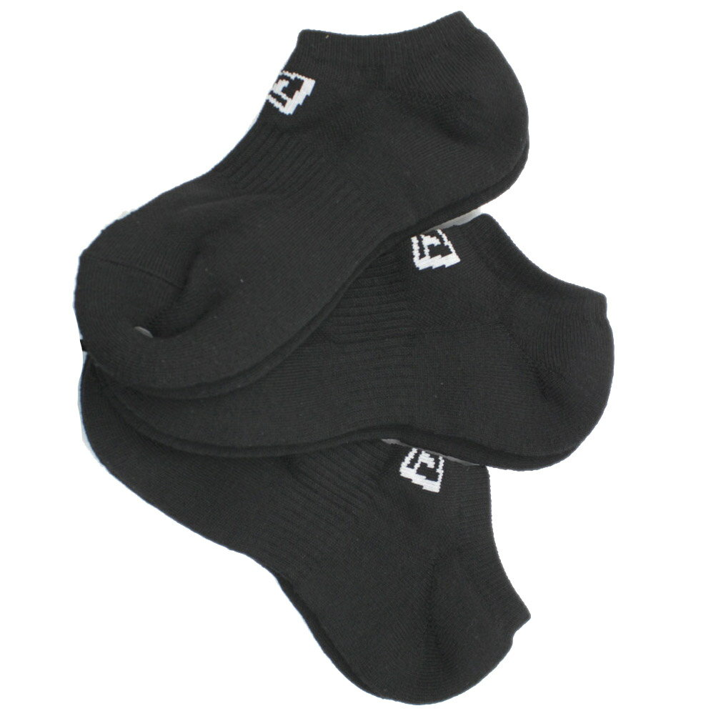 【ニューエラ キッズ/NEW ERA KIDS/帽子】 あす楽 3PAIRS SHORT SOCKS(BLACK) ブラック