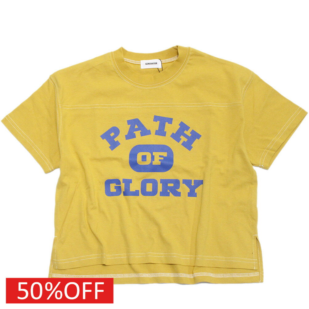 T-Shirts （Half Sleeves） - 【子供服 ジュニア 親子 GENERATOR ジェネレーター】 セール 【50%OFF】 PATH フットボール Tシャツ イエロー(YE)