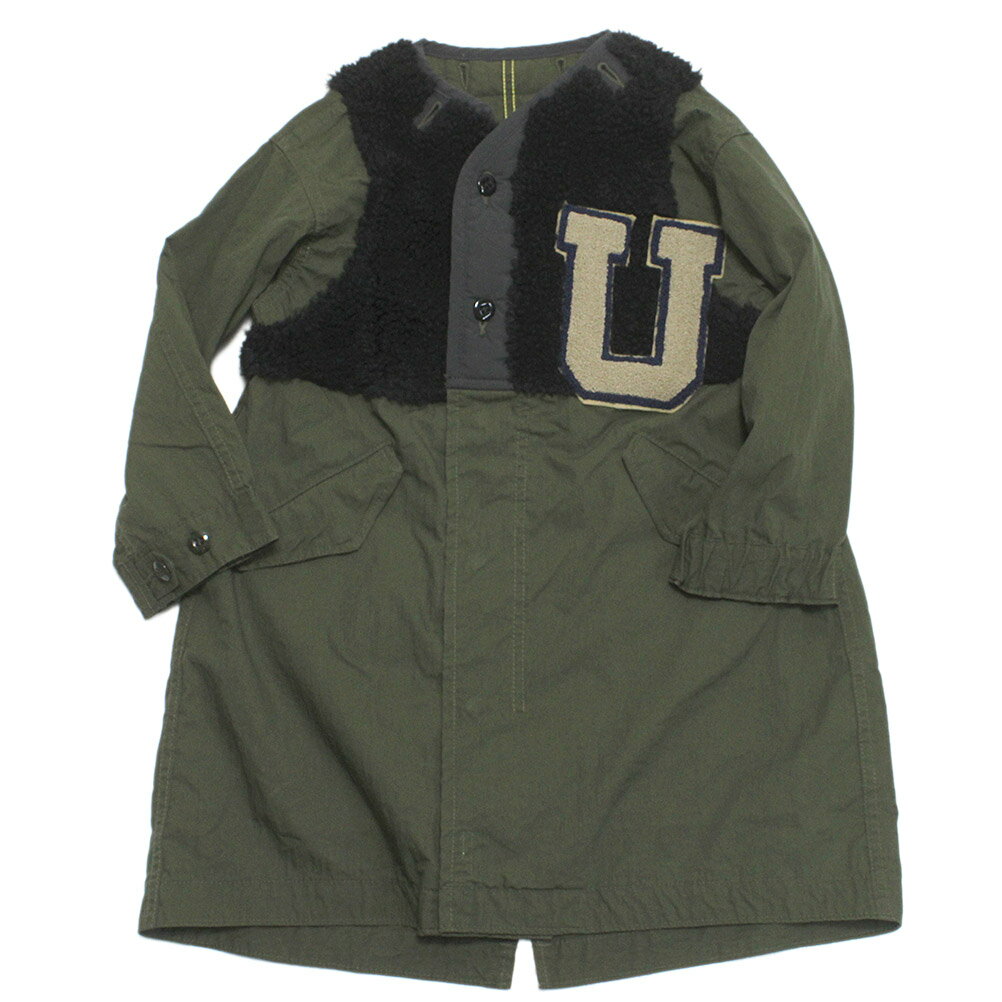 【デニム&ダンガリー DENIM DUNGAREE デニムダンガリー DD 子供服 親子 】 モッズ リメイク JK 9KHカーキ