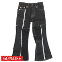 【子供服 親子 ゴートゥーハリウッド GO TO HOLLYWOOD 】 セール 【60%OFF】 ブラックデニム フレア リメイク PN 2BK黒