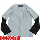 【クリフメイヤー KRIFF MAYER/KRIFFMAYER KIDS クリフメイヤーキッズ 子供服 ジュニア】 セール 【50%OFF】 あす楽 JOIN-TEE サックス(70)