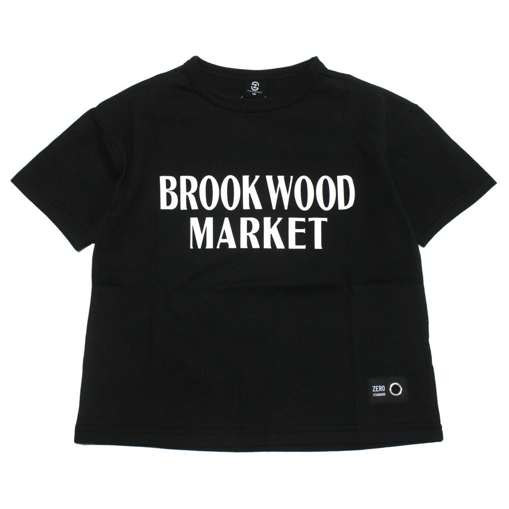 Rakuten - 【ZERO standard/子供服/ゼロスタンダード】 セール 【30%OFF】 BROOK WOOD MARKET Tシャツ ブラック(BK)