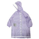 【マルーク 子供服 maarook 女の子 親子 ガールス ベビー ベビーギフト】 plain patternレインコート(巾着付) パープル(14)