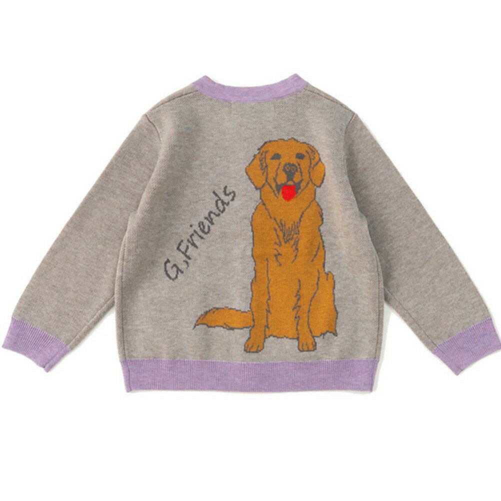 子供服 男の子 女の子ami amie アミアミ ゴルフレンドカーディガン グレー(12)