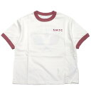 【スムージー SMOOTHY 子供服 ジュニア キッズ】 セール 【50%OFF】 リンガーTシャツ ホワイト/ピンク(4)