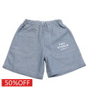 【子供服 フォブ FOV キッズ】 セール 【50%OFF】 ダンガリーワークショーツ ブルー(BL)