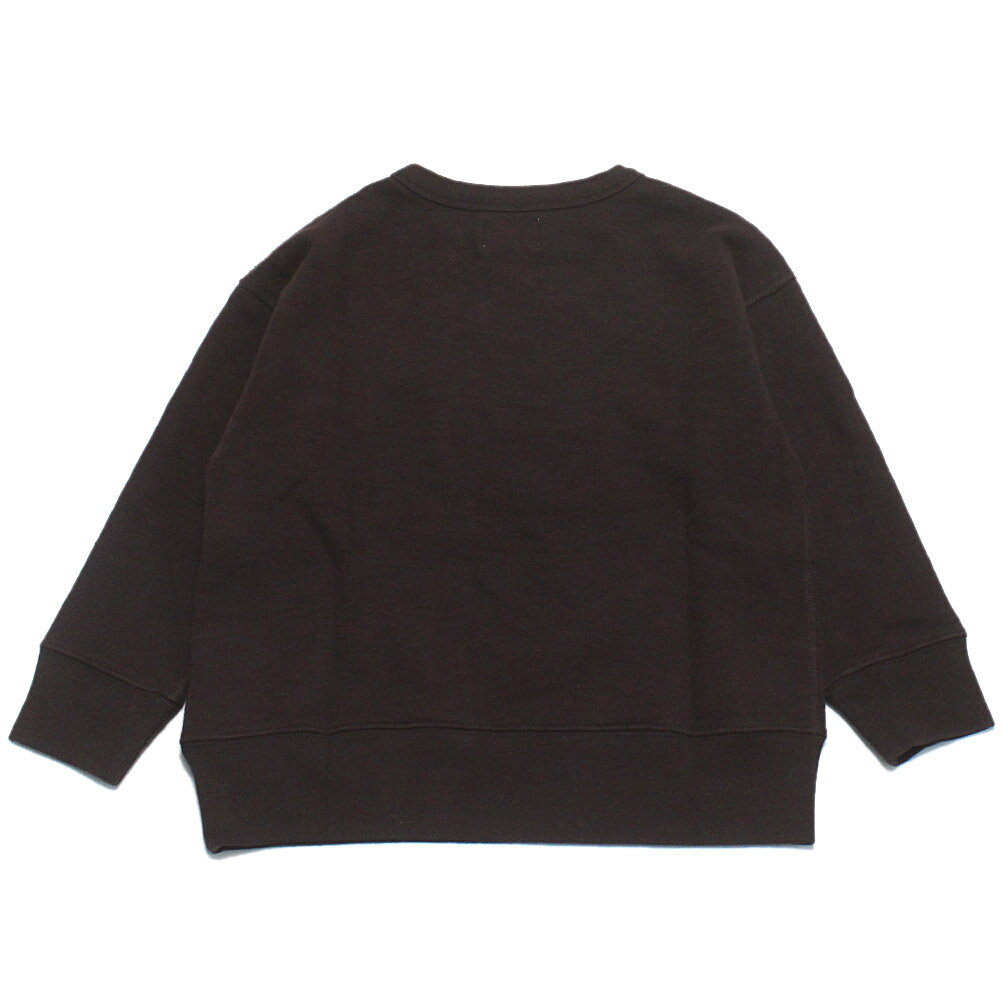 【DD×スヌーピー DENIM DUNGAREE×スヌーピーコラボ PEANUTS 子供服】 ウラケ SNOOPY SLEEP スウェット 2BK黒