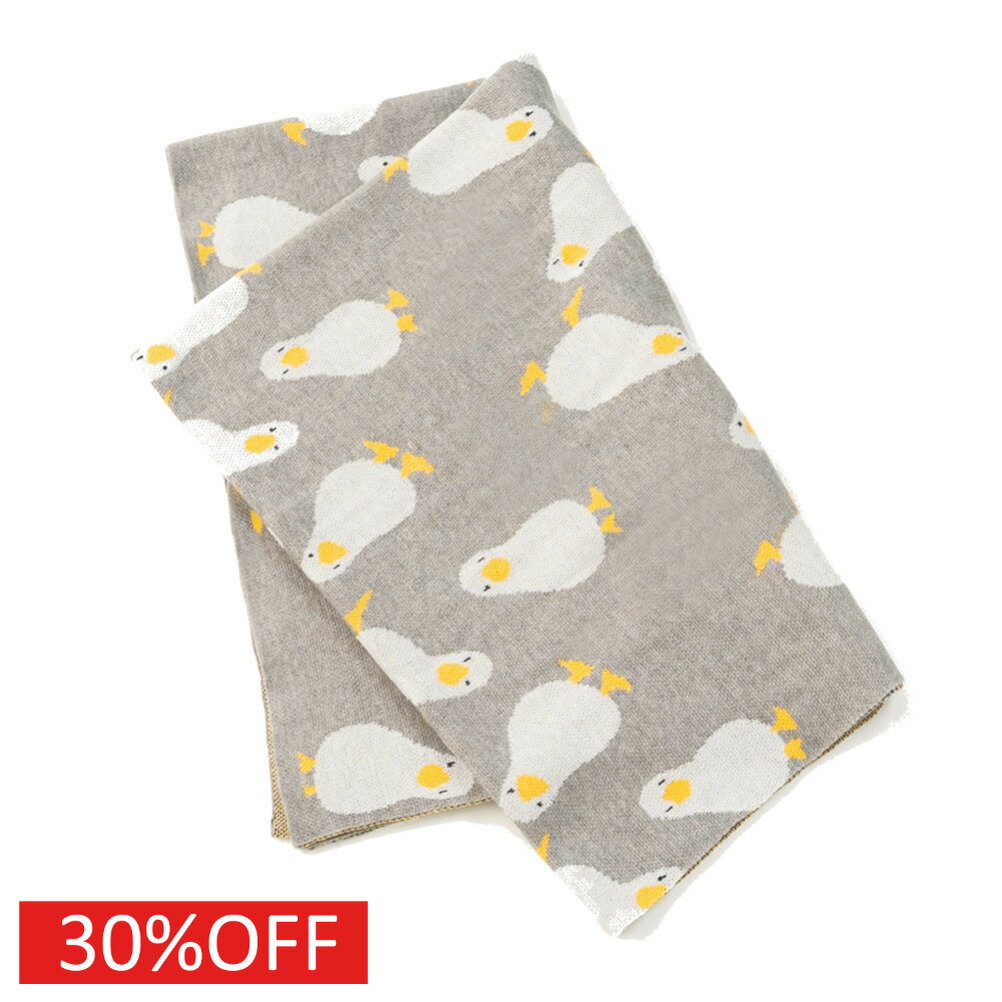 子供服 男の子 女の子ami amie アミアミ セール 【30%OFF】 アヒルいっぱいブランケット グレー(12)