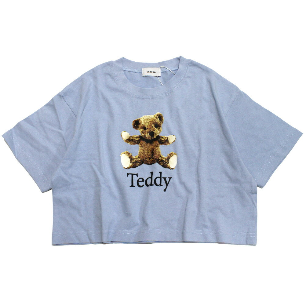 T-Shirts （Short Sleeve） - 【子供服 アンディニー undeny. キッズ レディース 女の子】 Teddy ショート Tシャツ サックス(SA)