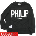 【CIRCUS CO/サーカスアンドコー/子供服】 セール 【50 OFF】 あす楽 PHILIP トレーナー【GENERATOR”×“CIRCUS＆CO. LIMITED EDITION】 ブラック(BK)