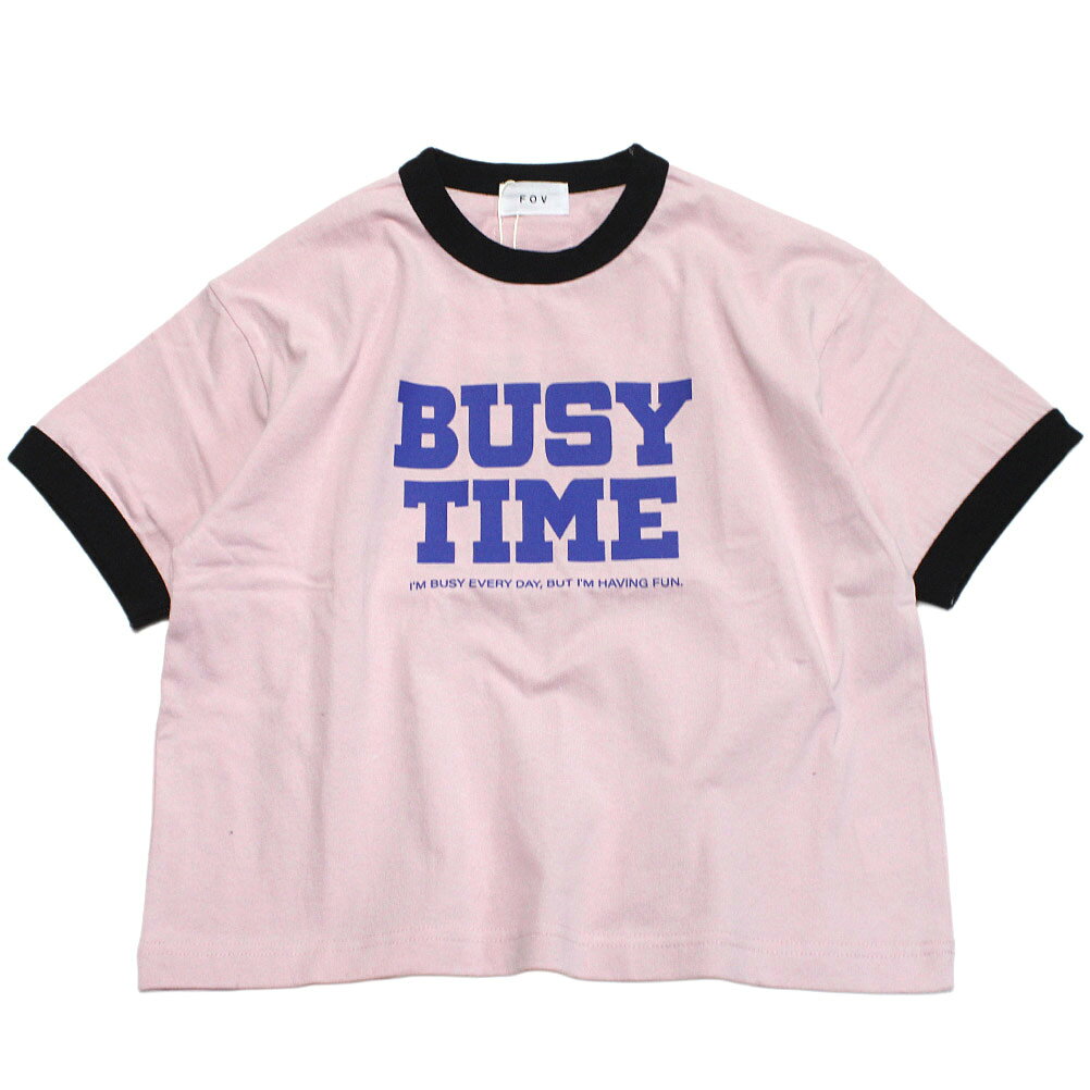 Rakuten - 【子供服 フォブ FOV キッズ】 BUSY TIME Tシャツ ピンク(PK)