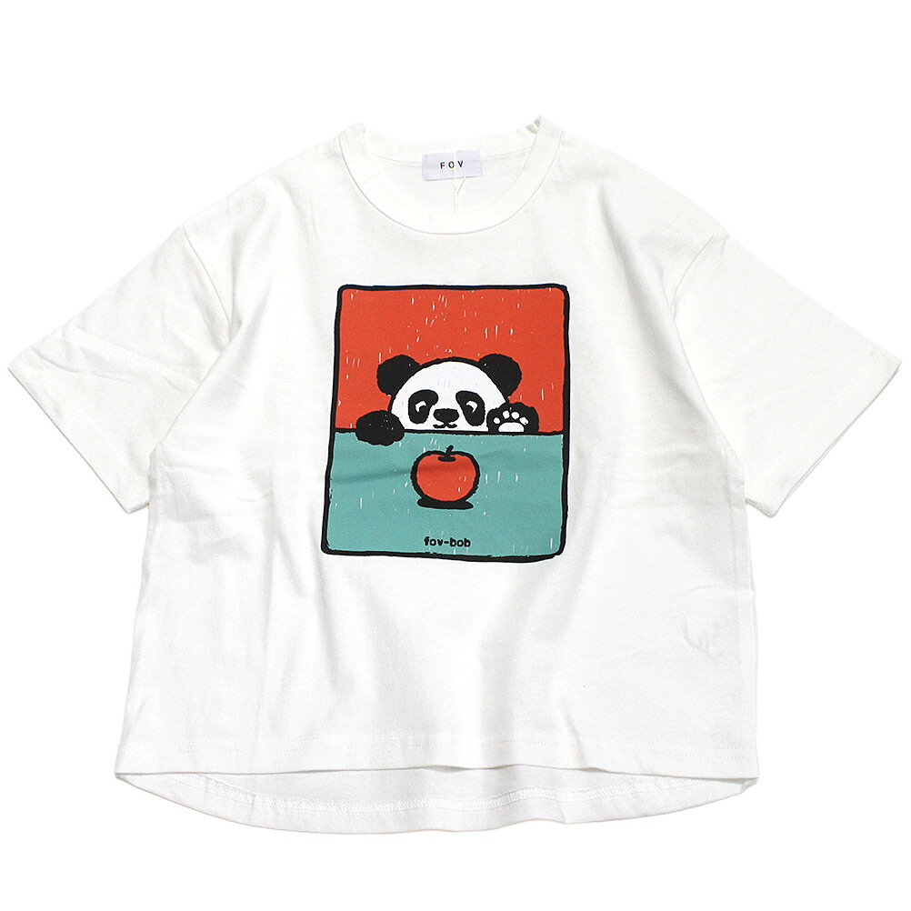 “フォブ”の【FOVBOB】PANDA Tシャツカラフルなパンダのイラストが目をひくTシャツ。裾がラウンドしたワイドシルエット。肌あたりのいい綿100%でデイリー使いにぴったり。【ご注意】素材の特性上、小さな糸の飛び込みやスレなどが見られる場合があります。着用には問題ございませんので、商品の味としてご理解くださいます様、お願い申し上げます。本体　綿100%　リブ部分　綿95%　ポリウレタン5%ピンク(PK)チャコール(CG)関連キーワード:トドラー 子供服 キッズ 男の子 女の子 ガールズ ボーイズ 女子 男子 ジュニア jr ユニセックス ホワイト(WH) 100cm 110cm 120cm 130cm 新着 fov606483サイズ(cm)身幅肩幅着丈袖丈90cm373540.510100cm39374412110cm41394714120cm434150.516130cm454353.518採寸結果は全てセンチ表記です。商品により多少の誤差がございます。目安とお考え下さい。※BCはバックセンター（首から裾までの後中心）です。※SNPはサイドネックポイント（肩から裾までの直線で計測した長さ）です。生地の透け感なしあり生地の厚み薄手普通厚手生地の伸縮性なしややありありa228a326a
