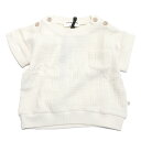 【1+in the family ワンモアインザファミリー ベビー服】 DANIELE(ポケット付き半袖トップス) アイボリー(101)