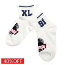 【キッズ エクストララージ XLARGE KIDS 子供服 エックスラージ】 セール 【30%OFF】 ロゴソックス シロ(01)