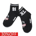 【キッズ エクストララージ XLARGE KIDS 子供服 エックスラージ】 セール 【30%OFF】 ロゴソックス クロ(80)