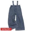 【マルーク 子供服 maarook 女の子 親子 ガールス ベビー ベビーギフト】 セール 【50%OFF】 ニットデニムサロペットパンツ ブルー(7)