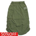 【ニードルワークス NEEDLE WORKS】 セール 【50%OFF】 【NeWo】カーゴスカート カーキ