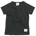 【ZERO standard/子供服/ゼロスタンダード】 ポケットTシャツ ブラック(BK)