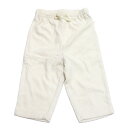 【マルーク 子供服 maarook 女の子 親子 ガールス ベビー ベビーギフト】 パウダーリブニットbabyパンツ シロ(1)