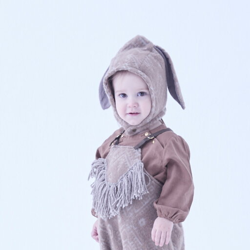 【エルフィンフォルク eLfinFolk 子供服】 Snow Jacquard Bunny ボンネット【9月入荷予定】 ブラウン 【エルフィンフォルク eLfinFolk 子供服】 Snow Jacquard Bunny ボンネット【9月入荷予定】 ブラウン