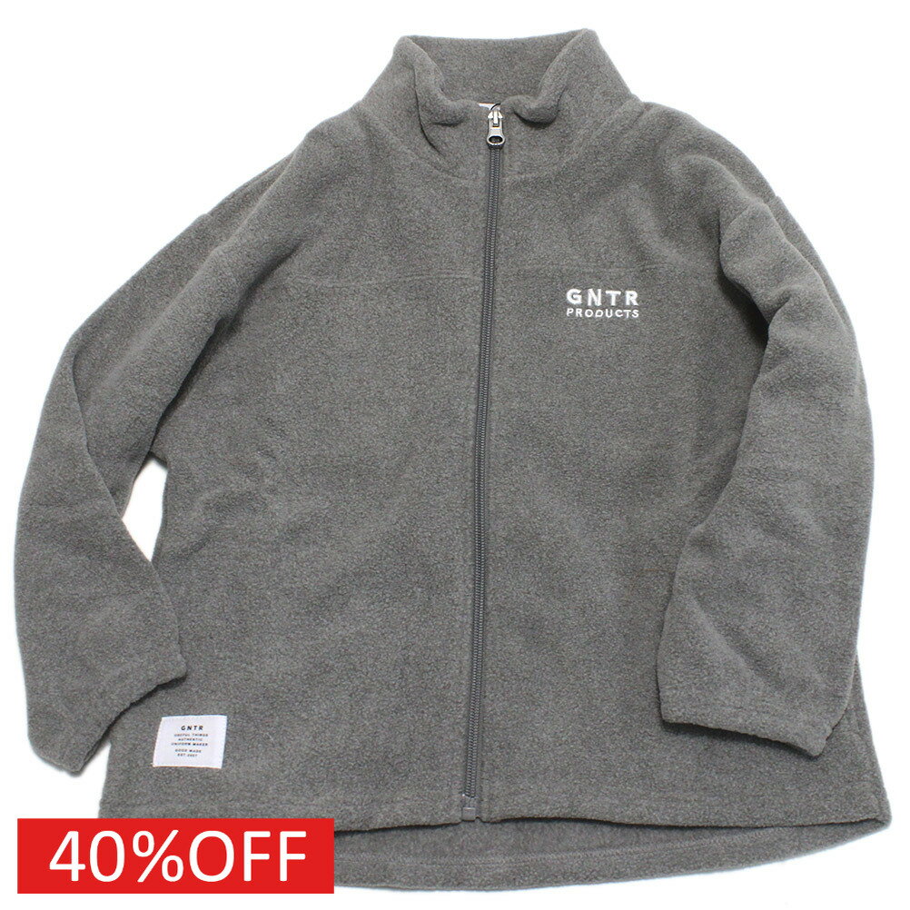 【子供服 ジュニア 親子 GENERATOR ジェネレーター】 セール 【40%OFF】 フリーススタンドカラーJK 杢グレー(TG)