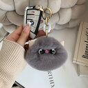 【メール便送料無料】ネコモチーフ レックスチャーム アニマルバッグチャーム 動物モチーフチャーム レックスファー ふわふわチャーム ファーチャーム かわいい ナチュラル フェミニン 高級感 フワフワ ふわもこ キーホルダー アクセサリー プレゼント ギフト