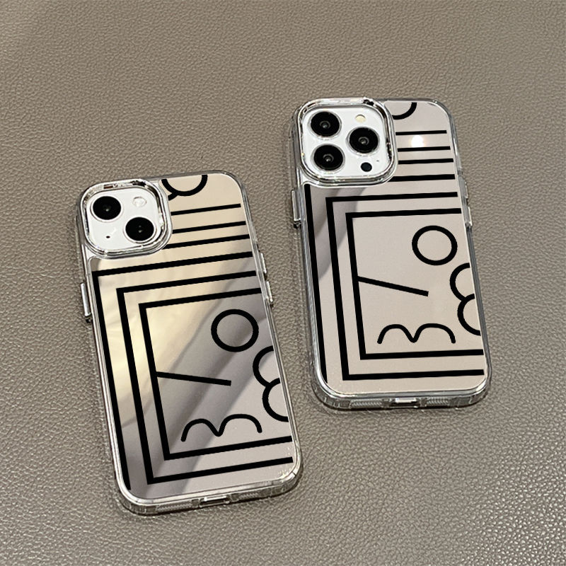 ≪大人気幾何学シリーズ≫お洒落な鏡面仕上げ♪モードな雰囲気漂う幾何柄スマホケース iPhone11 11ProMax iPhone12Pro 12ProMax iPhone13 13Pro 13ProMax iPhone14 14Pro 14ProMax iPhone15 15Pro 15ProMax iPhone16 16Plus 16ProMax iPhone17 17Air