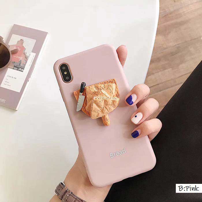 【メール便送料無料】≪大人気ユニーク雑貨シリーズ≫立体的なお洒落なパンが大人女子にぴったり♪POPで遊び心のあるブレッドデザインスマホケース iPhone7/8,7/8Plus,iPhoneX/Xs,iPhoneXR,iPhoneXS Max,iPhone11,11Pro,11Pro Max