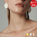 【30%OFF】 サージカルステンレス ネックレス つけっぱなし 細身 金属アレルギー対応 錆びない シンプル プレート ネックレス 重ね付け シンプル ゴール...