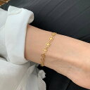 ステンレス 透かし ブレスレット ハート チェーン レース風 金属アレルギー対応 つけっぱなし K18 繊細 錆びない CICI