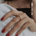 ★CICI★18kgp ステンレス ダブルライン 指輪 リング お花 フラワー 植物 シンプル ゴールド レディース人気 K18|詳細画像