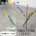 アマブロ あす楽 TWO TONE SERIES ツートン ストロー amabro アマブロ TWO TONE GLASS STRAW ツートーングラスストローガラス プレゼント クリスマス ギフト 結婚祝い おしゃれ かわいい シンプル