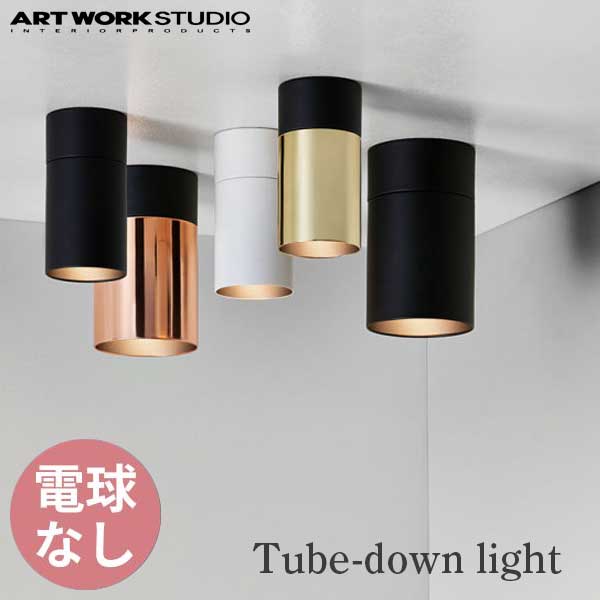 ARTWORKSTUDIO アートワークスタジオ Tube-downLight(S) チューブダウンライト(S) 電球なし AW-0524Z （カラー：BK・WH・BK/PG・BK/LG）