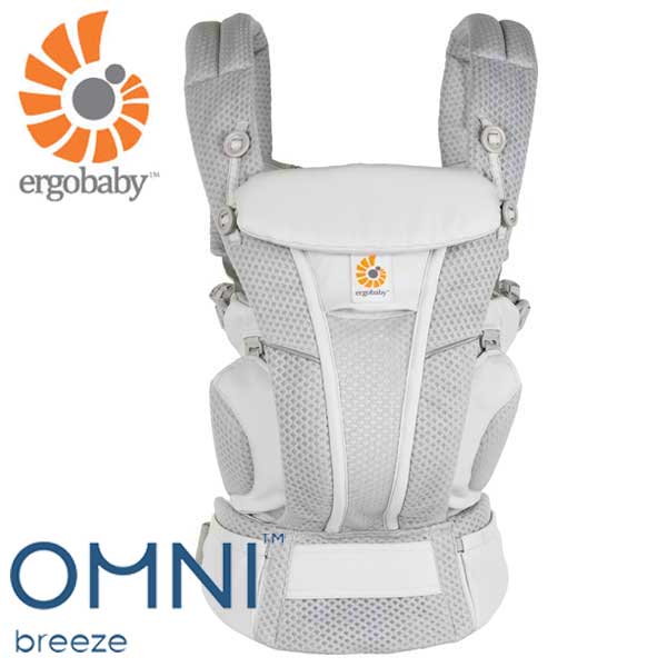 正規品 送料無料 エルゴベビー Ergobaby ベビーキャリア Baby carrier オムニブリーズ OMNI BREEZE パールグレー CREGBCZ360PGRY 抱っこ紐 抱っこひも メッシュ 赤ちゃん 出産祝い 新生児 おんぶひも