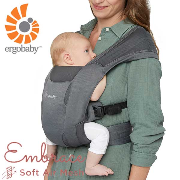 正規品 送料無料 エルゴベビー Ergobaby EMBRACE Soft Air エンブレース ソフトエア ウォッシュドブラック CREGBCEMASAMBLK 出産祝い ベビー 赤ちゃん ギフト プレゼント