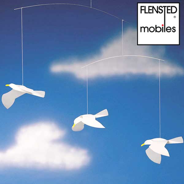 モビール おもちゃ 子供部屋 インテリア 北欧雑貨 フレンステッドモビール Flensted mobiles Soaring Seagulls FSM130076/114 クリスマス ギフト プレゼント