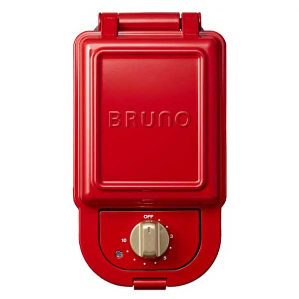 【送料無料】ブルーノ　BRUNO　ホットサンドメーカー　シングル　レッド　BOE043-RD