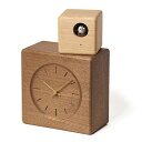 送料無料 掛け時計 レムノス Lemnos クロック Clock 鳩時計 Cubist Cuckoo Clock ブラウン+ナチュラル GTS19-04B リビング 寝室 キッチン オフィス 会社 カフェ お店 ショップ *受注後に納期をお知らせ致します。