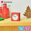 レムノス Lemnos クロック Clock 置き時計 ファルベ farbe PA18-02 RE レッド 子供部屋 原色 ポップ 積み木 かわいい リビング 寝室 キッチン オフィス 会社 カフェ お店 ショップ※受注後に納期をお知らせ致します。