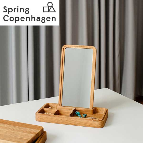 あす楽 送料無料 木製 オブジェ 卓上ミラー テーブルミラー デンマーク スプリングコペンハーゲン Spring Copenhagen ミラー ボックス Mirror box CP-7003 クリスマス プレゼント ギフト