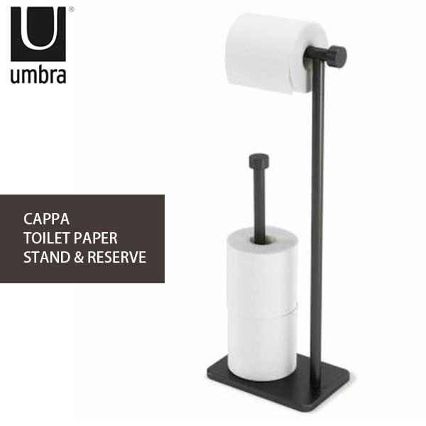 y  ^gCbgy[p[X^h ȃXy[X XgbNuꂠ ~j}Xg Au umbra Jbp CAPPA TOILET PAPER STAND & RESERVE ubN 21015897040