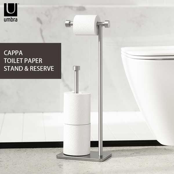 y  ^gCbgy[p[X^h ȃXy[X XgbNuꂠ ~j}Xg Au umbra Jbp CAPPA TOILET PAPER STAND & RESERVE jbP 21015897410