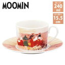 あす楽 送料無料 北欧 食器 山加商店 Yamaka ムーミン Moomin ルオント Luonto MM3200 カップ＆ソーサー MM3202-28 （夕日）240ml ギフト プレゼント 陶器 クリスマス 結婚祝い 耐熱 レンジ使用可