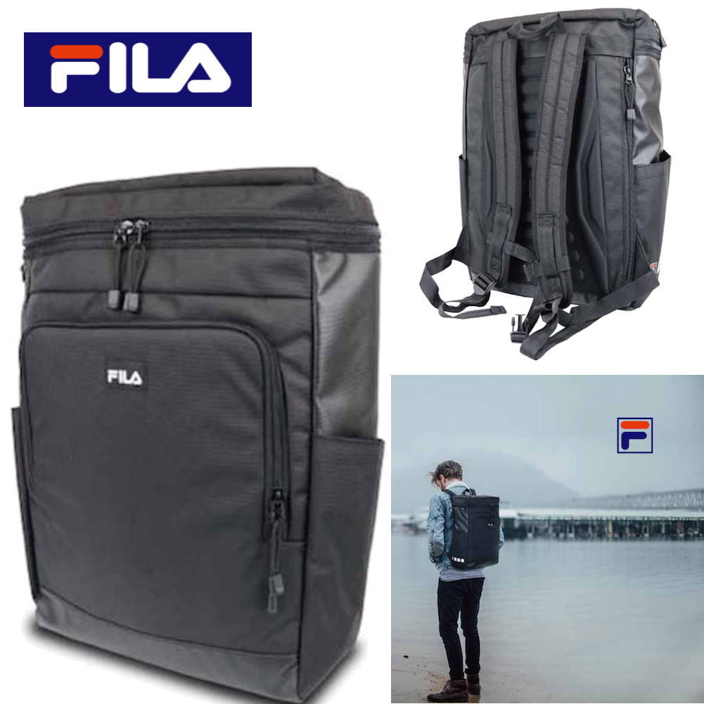 FILA フィラ スクエア型リュック 通気 バックパック 通学 通勤 スポーツ 旅行 FL-0007