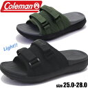 即納 メンズ サンダル Coleman コールマン 厚底 シャワーサンダル リカバリー つっかけ ベルクロサンダル 屈曲 アウトドア レジャー 海 No.530